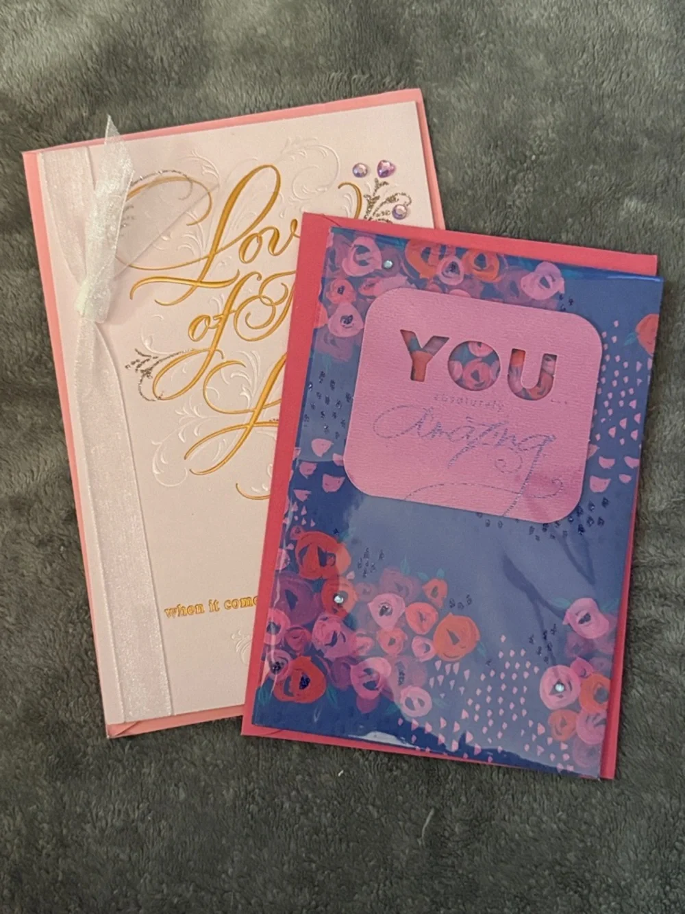 🌻 Bundle of 2 Hallmark Significant Other Happy Birthday Day Cards